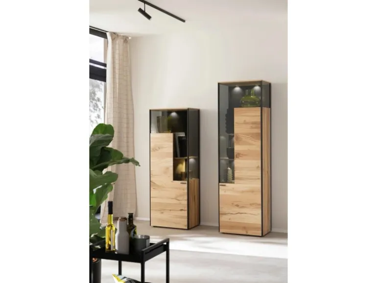 Schöner Wohnen Aluminium-Vorhangschienenset Emilia 1-läufig 200 cm Schwarz-Matt