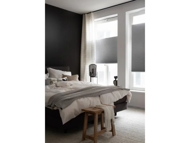 Schöner Wohnen Aluminium-Vorhangschienenset Emilia 1-läufig 200 cm Schwarz-Matt