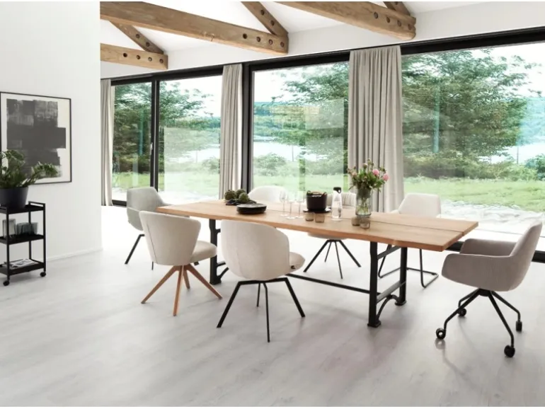 Schöner Wohnen Aluminium-Vorhangschienenset Emilia 1-läufig 200 cm Schwarz-Matt