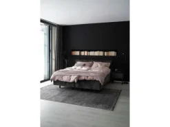 Schöner Wohnen Aluminium-Vorhangschienenset Emilia 1-läufig 200 cm Schwarz-Matt