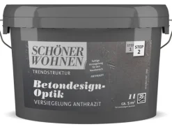 Schöner Wohnen Betondesign-Optik Versiegelung Anthrazit