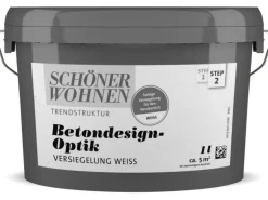 Schöner Wohnen Betondesign-Optik Versiegelung Weiß