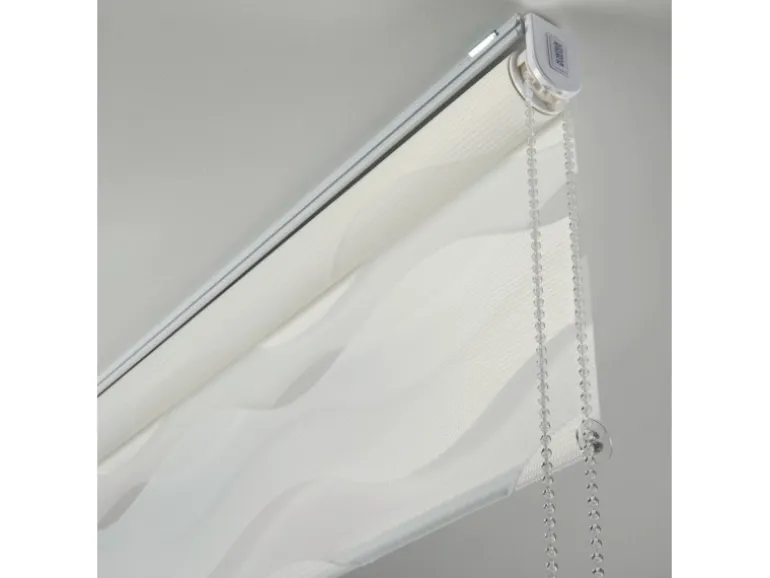 Schöner Wohnen Doppelrollo Tilda Welle 60 cm x 150 cm Weiß