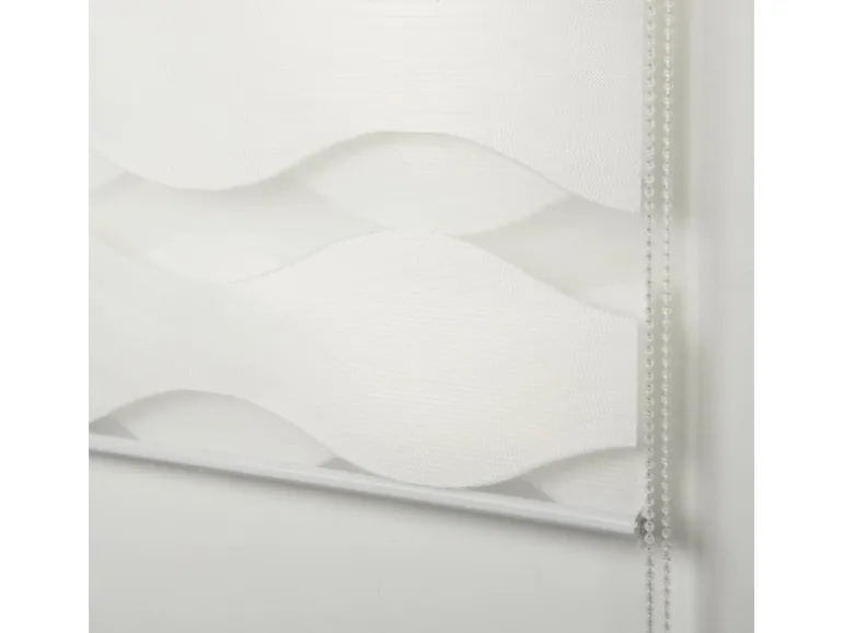 Schöner Wohnen Doppelrollo Tilda Welle 60 cm x 150 cm Weiß