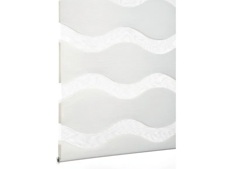 Schöner Wohnen Doppelrollo Tilda Welle 60 cm x 150 cm Weiß