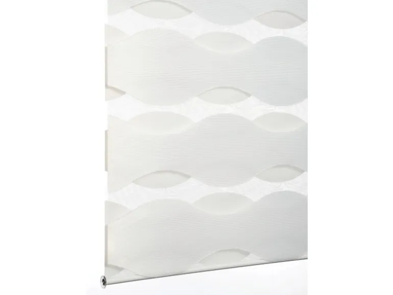 Schöner Wohnen Doppelrollo Tilda Welle 60 cm x 150 cm Weiß
