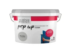 Schöner Wohnen pep up Renovierfarbe für Fliesen Hellgrau 1 l