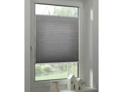 Schöner Wohnen Plissee Milla 120 cm x 130 cm Grau