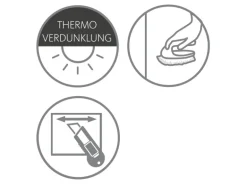 Schöner Wohnen Thermo-Rollo Martha 80 cm x 210 cm Anthrazit