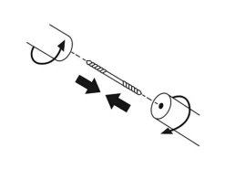 Schöner Wohnen Verbinder Mona für Holz-Gardinenstangen Metall