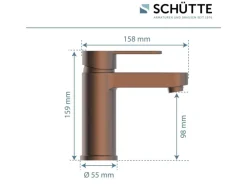 Schütte Waschtischarmatur Elephant Kupfer