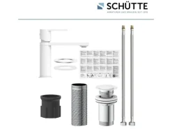 Schütte Waschtischarmatur Manhattan Weiß Matt