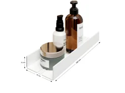 Schulte Duschablage zum Kleben Mattweiß Größe S