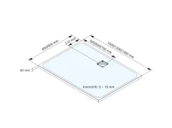 Schulte Duschwanne ExpressPlus Rechteck 120 cm x 90 cm Anthrazit