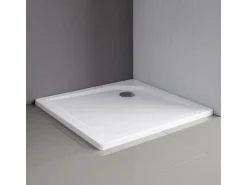 Schulte Duschwannen-Set Extraflach Quadrat 100 cm x 100 cm Alpinweiß