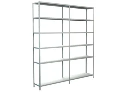 Schulte Steck-Grund-/Anbauregal 230 cm x 200 cm x 35 cm Weiß