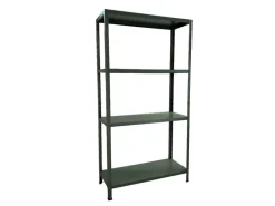 Schulte Steck-Grundregal 180 cm x 100 cm x 40 cm Graugrün