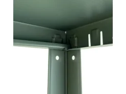 Schulte Steck-Grundregal 180 cm x 100 cm x 40 cm Graugrün