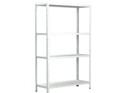 Schulte Steck-Grundregal 180 cm x 100 cm x 40 cm Weiß