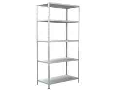 Schulte Steck-Grundregal 200 cm x 100 cm x 50 cm Weiß