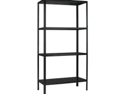 Schulte Steck-Grundregal 180 cm x 80 cm x 40 cm Schwarz