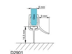 Schulte Wasserabweisprofil für Serie MasterClass und Garant