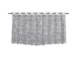 Sehlbach Bistrogardine mit Stangendurchzug Effekte 140 cm x 60 cm Weiß