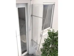 Seitenblende L Edelstahl/Acryl Klar 167 cm x 62 cm x 32 cm