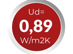 Sicherheits-Haustür Moderno Premium RC3M350 Aluminium 110 cm x 210 cm DIN Rechts