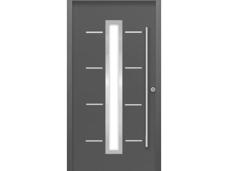 Sicherheits-Haustür ThermoSpace Milano Prime RC2 Komfort Anthr. 110 x 210 cm R