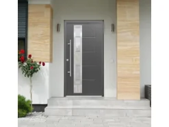 Sicherheits-Haustür ThermoSpace Prime Paris RC2 Anthr.110 x 210 cm Anschlag L