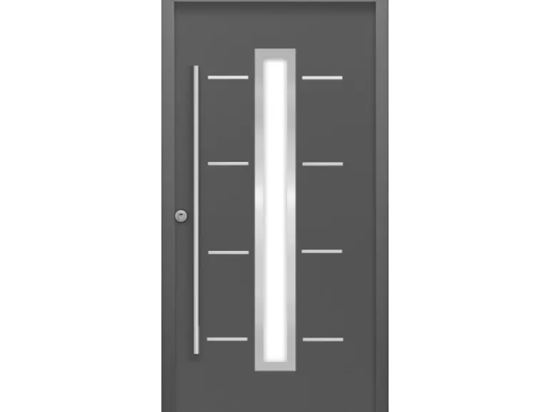 Sicherheits-Haustür ThermoSpace Milano Prime RC2 Komfort Anthr. 110 x 210 cm L