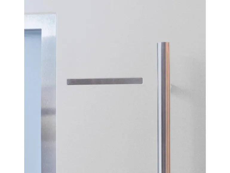 Sicherheits-Haustür ThermoSpace Milano Prime RC2 Weiß 110 x 210 cm Anschlag L