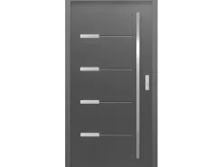 Sicherheits-Haustür ThermoSpace Oslo Prime RC2 Anthrazit 100 x 210 cm Anschlag R