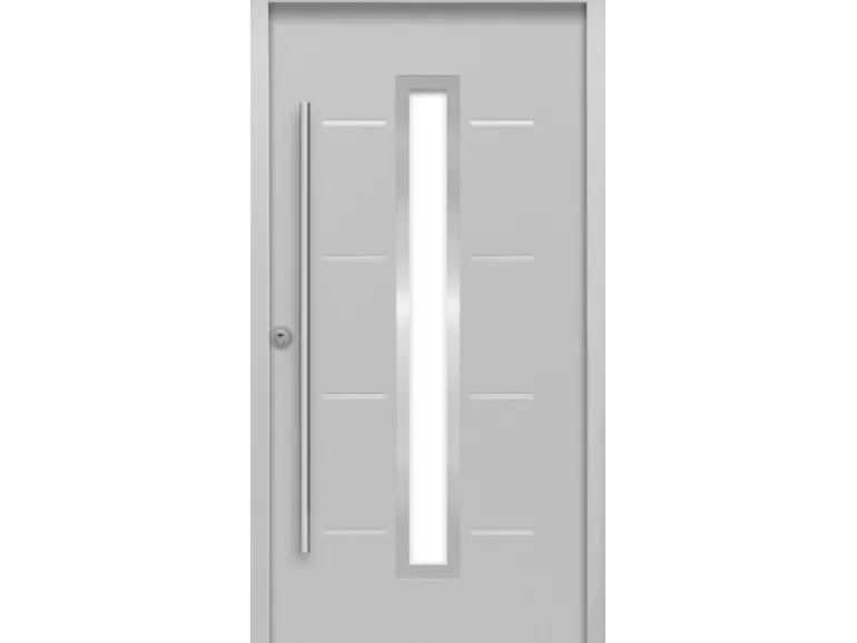 Sicherheits-Haustür ThermoSpace Milano Prime RC2 Komfort Grau 110 x 210 cm L