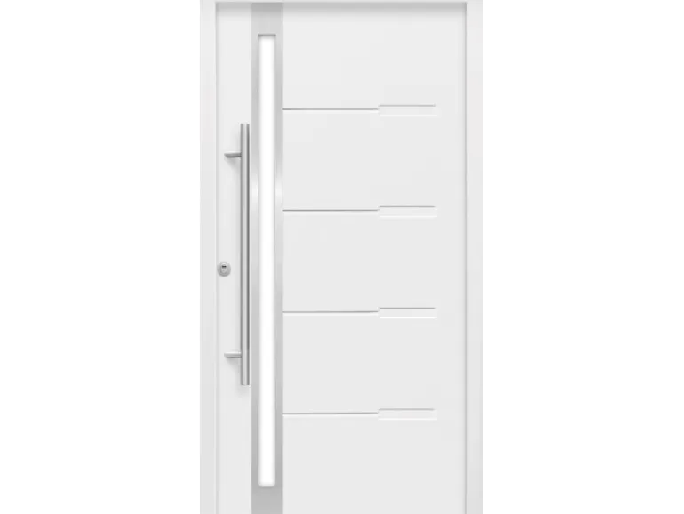 Sicherheits-Haustür ThermoSpace Prime Neapel RC2 Komfort Weiß 100 x 210 cm L