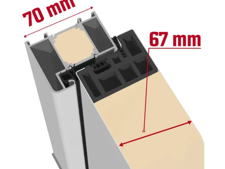 Sicherheits-Haustür ThermoSpace Prime Neapel RC2 Komfort Weiß 100 x 210 cm L