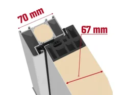 Sicherheits-Haustür ThermoSpace Prime Paris RC2 Grau 110 x 210 cm Anschlag R