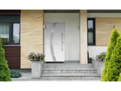 Sicherheits-Haustür ThermoSpace Prime Prag RC2 Weiß 110 x 210 cm Anschlag R