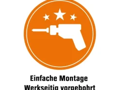 Sicherheits-Haustür ThermoSpace Prime Prag RC2 Weiß 110 x 210 cm Anschlag R