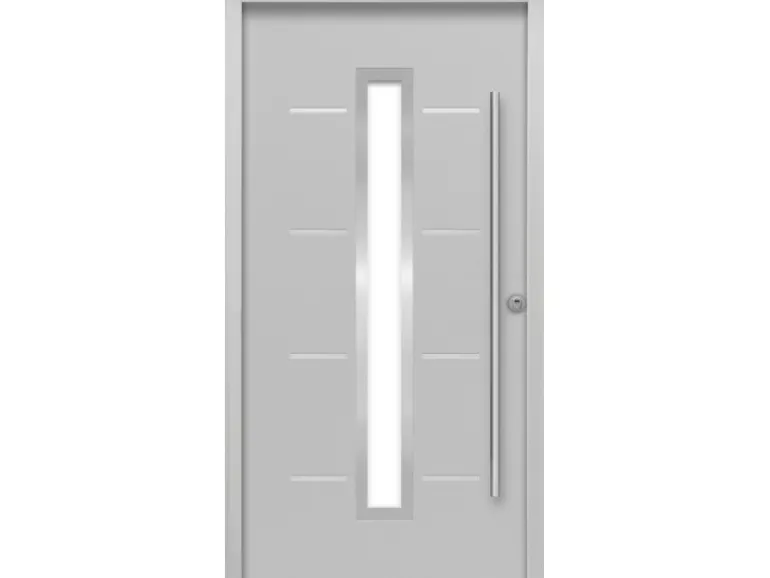 Sicherheits-Haustür ThermoSpace Milano Prime RC2 Komfort Grau 110 x 210 cm R