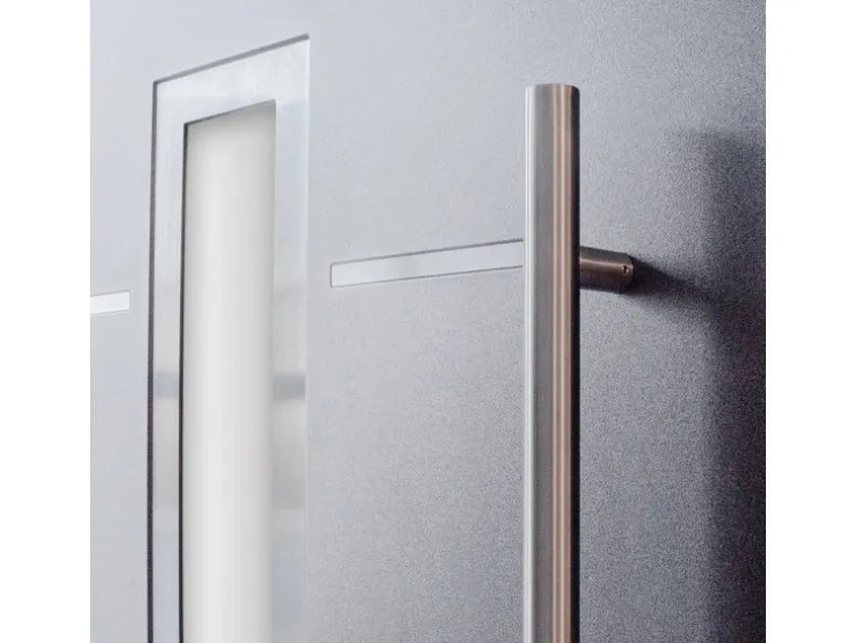 Sicherheits-Haustür ThermoSpace Milano Prime RC2 Komfort Grau 110 x 210 cm R