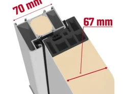 Sicherheits-Haustür ThermoSpace Prime Dublin RC2 Weiß 110 x 210 cm Anschlag R