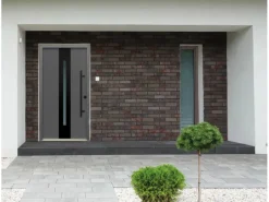 Sicherheits-Haustür ThermoSpace Prime Dublin RC2 Anthr.-Schwarz 110 x 210 cm R