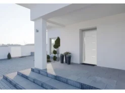 Sicherheits-Haustür ThermoSpace Oslo Prime RC2 Grau 100 x 210 cm Anschlag L