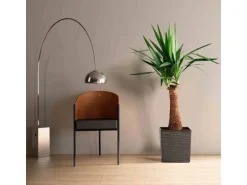 Siena Garden Pflanzgefäß Modern Biron Graphit 40x40x41,5 cm