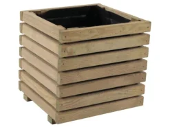 Siena Garden Pflanzkübel Ella Holz 40 cm x 40 cm x 40 cm Natur FSC®