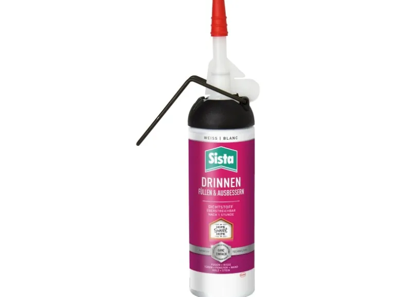 Sista Acryl Dichtstoff Drinnen Füllen & Ausbessern Spender Weiß 100 ml
