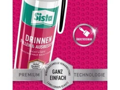 Sista Acryl Dichtstoff Drinnen Füllen & Ausbessern Spender Weiß 100 ml