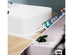 Sista Bad Sanitär Silikon 280 ml Kartusche Weiß